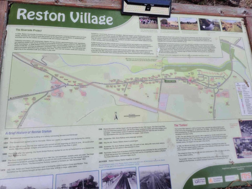 A large map showing walks in Reston