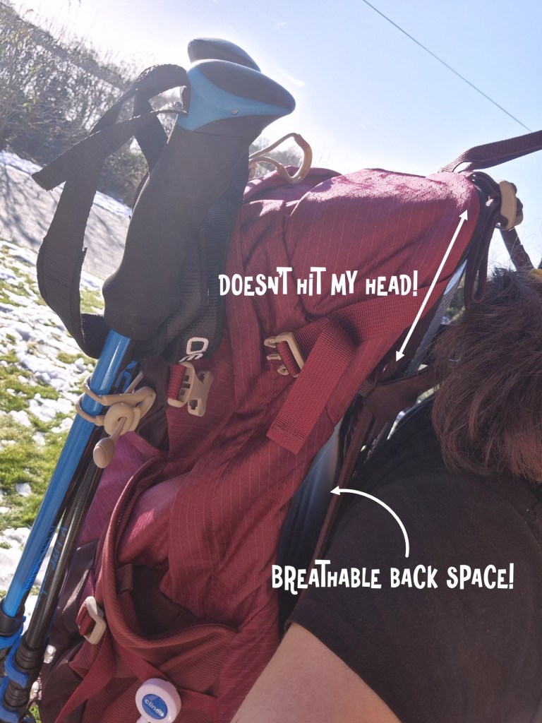 Osprey Sirrus breahtable back space